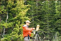 Hauns painting plein air in quinnebaugh meadows